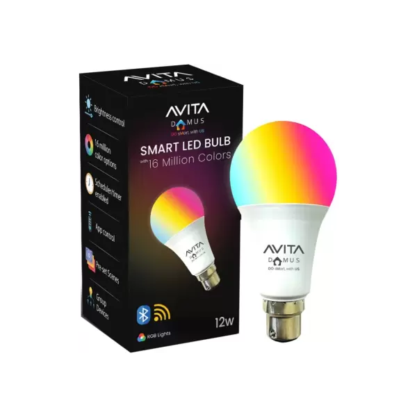 Avita (ESSLD1IN005P) 12W LED SMART Bulb 5CH RGB Smart Bulb